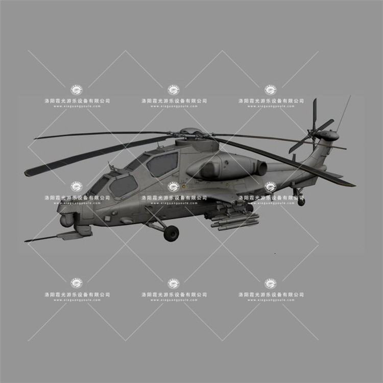 肃州武装直升机3D模型